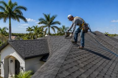 New shingle roof on a Florida house